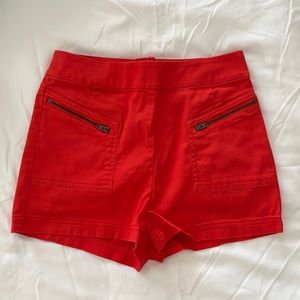 UO silence + noise orange shorts